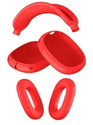 Чохол-накладка DK для Apple AirPods Max 1/2 | Silicone Candy Friendly 3в1 (red) - мініатюра 2