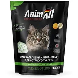 Силикагелевый наполнитель AnimAll Кристаллы изумруда для кошек 3.8 л 1.6 кг