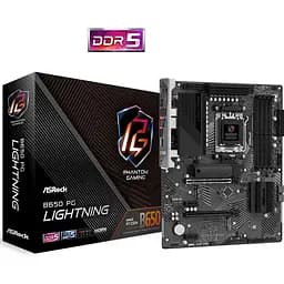 Материнська плата ASRock B650 PG Lightning (AM5/B650, 4xDDR5, 2xPCIex16, HDMI, 4xSATAІІІ, 3xM.2, 2.5GLan, 7.1ch, ATX) - мініатюра 5