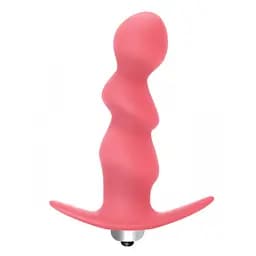 Анальна пробка Lola Toys Plug Spiral 9.5 см рожевий