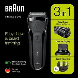 Електробритва Braun Series 3 300BT Black/Black - мініатюра 5
