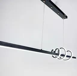 Удлиненная люстра Spiral с золотой фурнитурой Line.F S 17