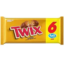 Батончики Twix Caramel Fun Size Candy Bars 6 шт. x 93 г