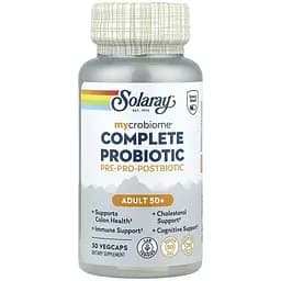 Комплекс пробіотиків Solaray Complete Probiotic Adult 50+ 30 веганських капсул