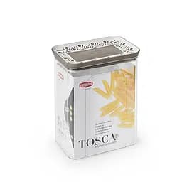 Прямокутна ємність для зберігання продуктів TOSСA 2,2л, біло-сіра (55650)