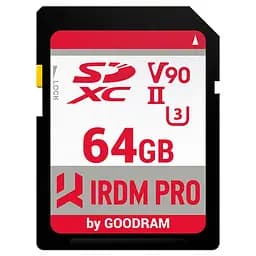 Карта памяти GoodRam Memory card Secure Digital 64Gb IRDM PRO SDXC V90 UHS-II U3 Retail (IRP-S9B0-0640R11)