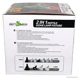 Світильник глибокий рефлекторний Repti-Zoo 2in1 Big Multi Dome 200W (RL19) - мініатюра 11