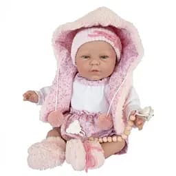 Лялька Munecas De Cuna у рожевому комбінезоні 45 см (B45223)