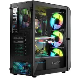 Корпус LogicConcept PORTOS MESH+GLASS ARGB fans 4x120 мм BLACK без БЖ ATX (AT-PORTOS-10-0000000-0002) - мініатюра 8