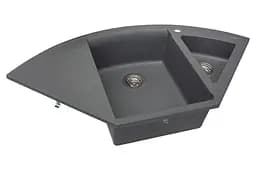 Кухонна мийка гранітна Miraggio Europe gray 1100x575x205 00207306, Сірий - мініатюра 2