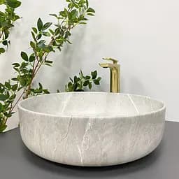 Умивальник VBI Bari grey stone matt накладний VBI-011603, Сірий - мініатюра 4