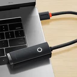 Перехідник адаптер Baseus Lite Series Ethernet Adapter Usb to RJ45 LAN Port (1000 Mbps) WKQX000101 - мініатюра 7