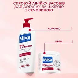 Крем Mixa Urea Cica Repair для сухої огрубілої шкіри обличчя рук і тіла відновлювальний 400 мл - мініатюра 5