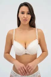 Бюстгальтер пуш-ап +1 зі з'ємними вкладишами LOREN 013 136 007 Effetto Lingerie молоко 70D