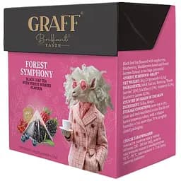 Чай чорний Graff Forest symphony у пірамідках з лісовими ягодами 36 г (20 шт. х 1.8 г) 