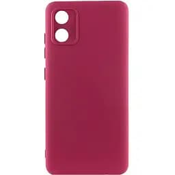 Чохол TPU GETMAN Liquid Silk Full Camera для Motorola Moto E13 Бордовий / Marsala