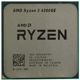 Процессор AMD Ryzen 3 4300GE (100-000000151) (Socket AM4, 8T, 4.0 ГГц, Tray)