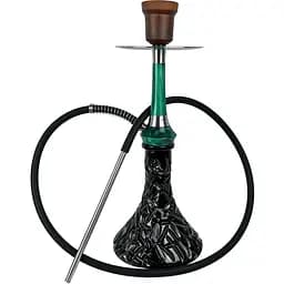 Кальян Totem Hookah Monolit Optima Emerald Green Craft Crystal Black