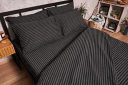 Підковдра Moon&Star Бязь Gold Люкс Gray Stripe Полуторна 143x210 см - мініатюра 2
