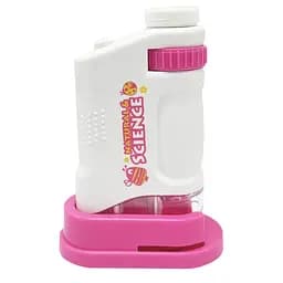 Дитяча іграшка "Мікроскоп" YG Toys 3108B(Pink) щипці, скло в комплекті