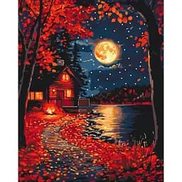 Картина за номерами на підрамнику Brushme Край червоного листя