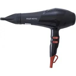 Фен для сушіння та укладання волосся Promotec PM-2302 3000 Вт з дифузором і концентратором Чорний