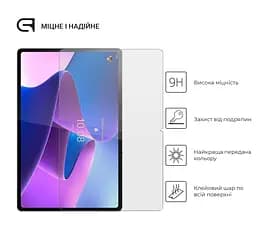 Захисне скло для планшета Lenovo Tab P12 Pro TB-Q706F, Glass.CR, загартоване скло 9H, 2.5D, повне проклеювання, з олеофобним покриттям, проста установка та сумісність з чохлами всіх типів (Case friendly), ArmorStandart (ARM61448) - мініатюра 2