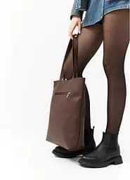 Жіноча сумка Sambag Largo шоколадна 41 х 30 х 10 см (93220020) - мініатюра 4