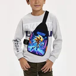 Сумка через плечо детская Супер Соник 29х17 см сумка слинг для мальчика (02210)