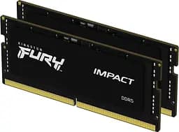 Пам'ять для ноутбуків Kingston FURY 64 GB (2x32GB) SO-DIMM DDR5 5600 MHz Impact (KF556S40IBK2-64)
