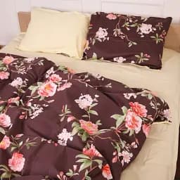 Пододеяльник MirSon Сатин 22-1346 Stansie 160х220 см Бежевый с коричневым (2200006599081)