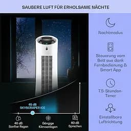 Охолоджувач повітря Klarstein Skyscraper Ice Smart 4-в-1 (10040206)  - мініатюра 4