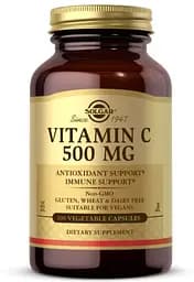 Вітаміни та мінерали Solgar Vitamin C 500 mg, 100 вегакапсул