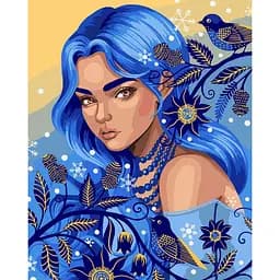 Картина по номерам Santi Ледяная красавица 40х50 см с металлизированными красками