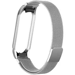 Ремінець Milanese Loop Design для Xiaomi Mi Band 7 Silver