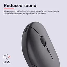 Мишка Trust Puck Wireless/Bluetooth Silent Black (24059) - мініатюра 10