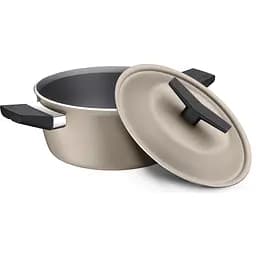 Кастрюля Tramontina Spezia с крышкой 4.3 л 24 см песочная (28372/324)
