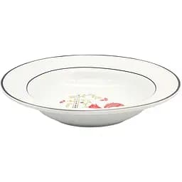 Тарілка супова МВМ My Home 21.5 см біла (KP-52 WHITE)