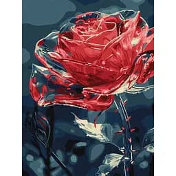 Картина за номерами "Кришталева квітка" ©art_selena_ua Ідейка KHO3285, 30х40 см