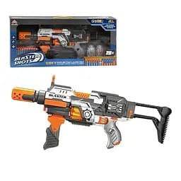 Автомат SB 551 Blaze Storm разноцветный, съемный пример, 20 патронов, 2 банки, мишень