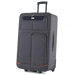 Валіза середня Semi Line 24 дюйми (M) дюйми (M) Polyester Grey/Orange Lines (T5754-3)