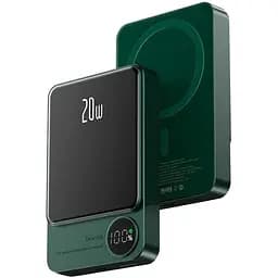 Повербанк MagSafe Power Bank Q9 бездротовий з бездротовою зарядкою для iPhone 10000 mAh 20W Green