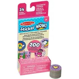 Набір з мініблокнота та запасних наліпок для штампа Melissa & Doug Sticker WOW Улюблені речі (SM93208/6075134)