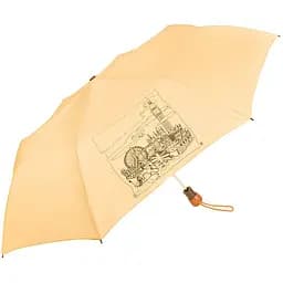 Женский складной зонтик полуавтомат Airton 100 см желтый