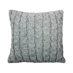 Подушка декоративная Прованс Косы, 33х33 см, серый (27425)