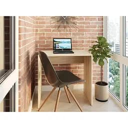 Компактний стіл для ноутбука з ДСП, письмовий стіл класичний SO-80 Дуб сонома