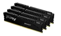 Пам'ять для настільних комп'ютерів Kingston FURY 64 GB (4x16GB) DDR5 5200 MHz Beast Black (KF552C40BBK4-64)
