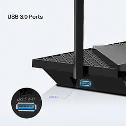 TP-Link Маршрутизатор ARCHER AX72 PRO AX5400 3xGE LAN 1x2.5GE WAN/LAN 1xGE WAN/LAN USB 3.0 MU-MIMO OFDMA - мініатюра 5
