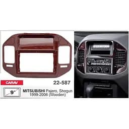 Перехідна рамка Mitsubishi Pajero Carav 22-587 - мініатюра 4