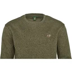 Пуловер Orbis Textil Herrenpullover Strick-Fleece S Оливковий - мініатюра 4